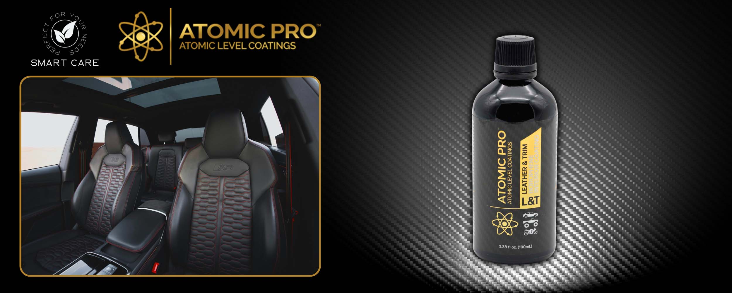 ATOMIC PRO™ LEATHER & TRIM: Die Premium-Keramikbeschichtung für Leder & Interieur